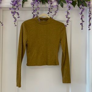 H&M Divided Mock Neck Top